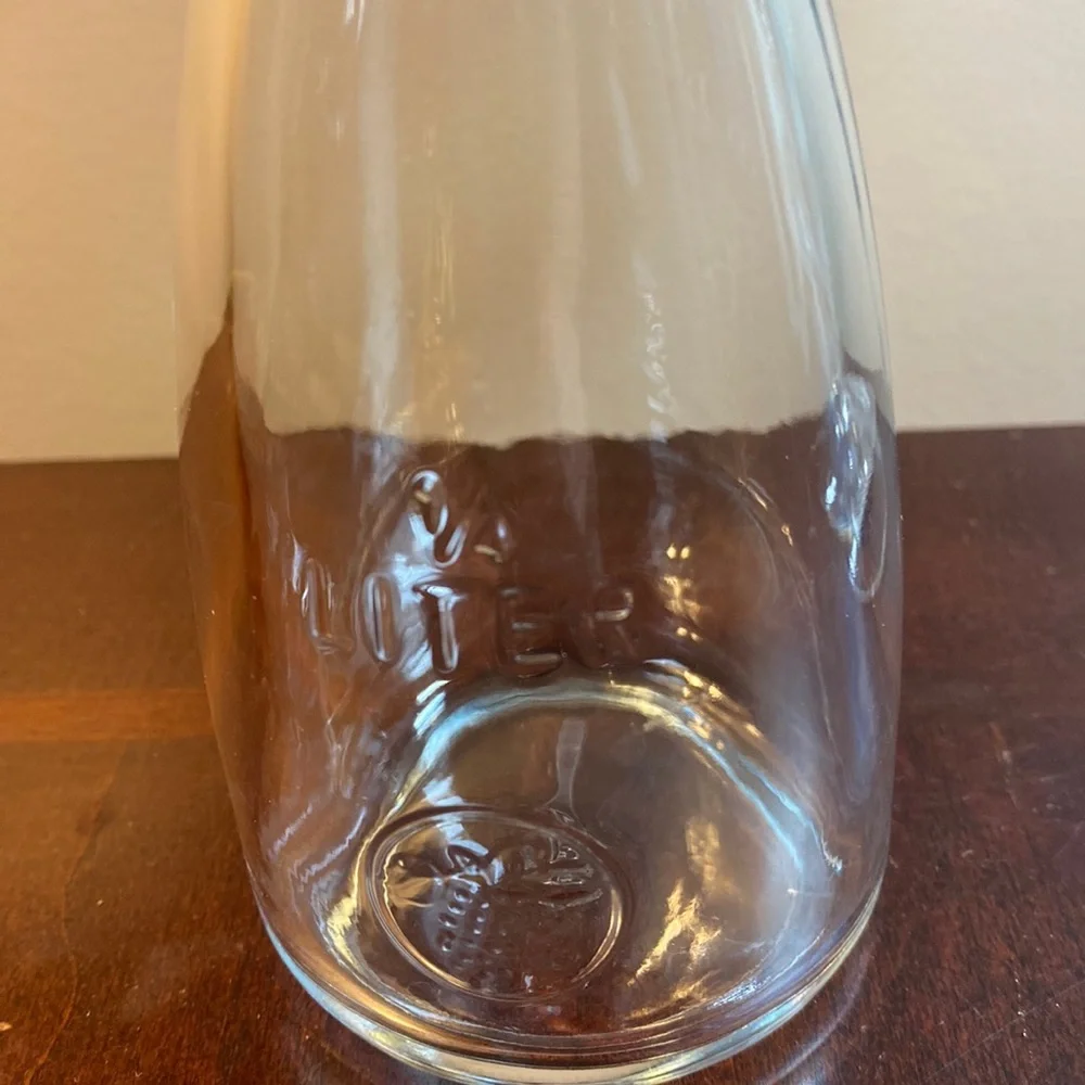 Vintage Glass 1/4 Liter Carafe Decanter Pitcher